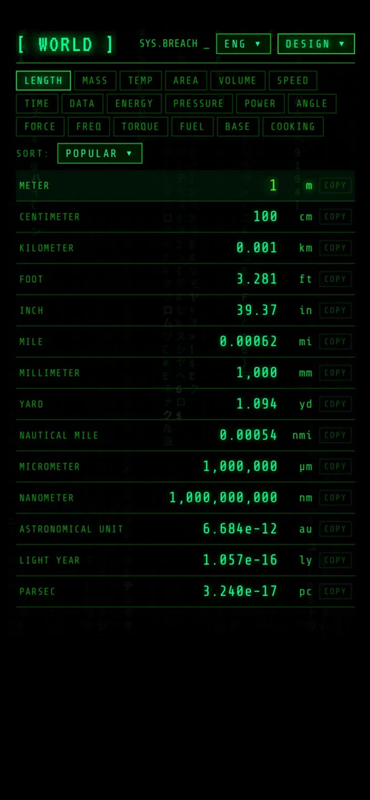 Convertus World theme &mdash; Matrix green